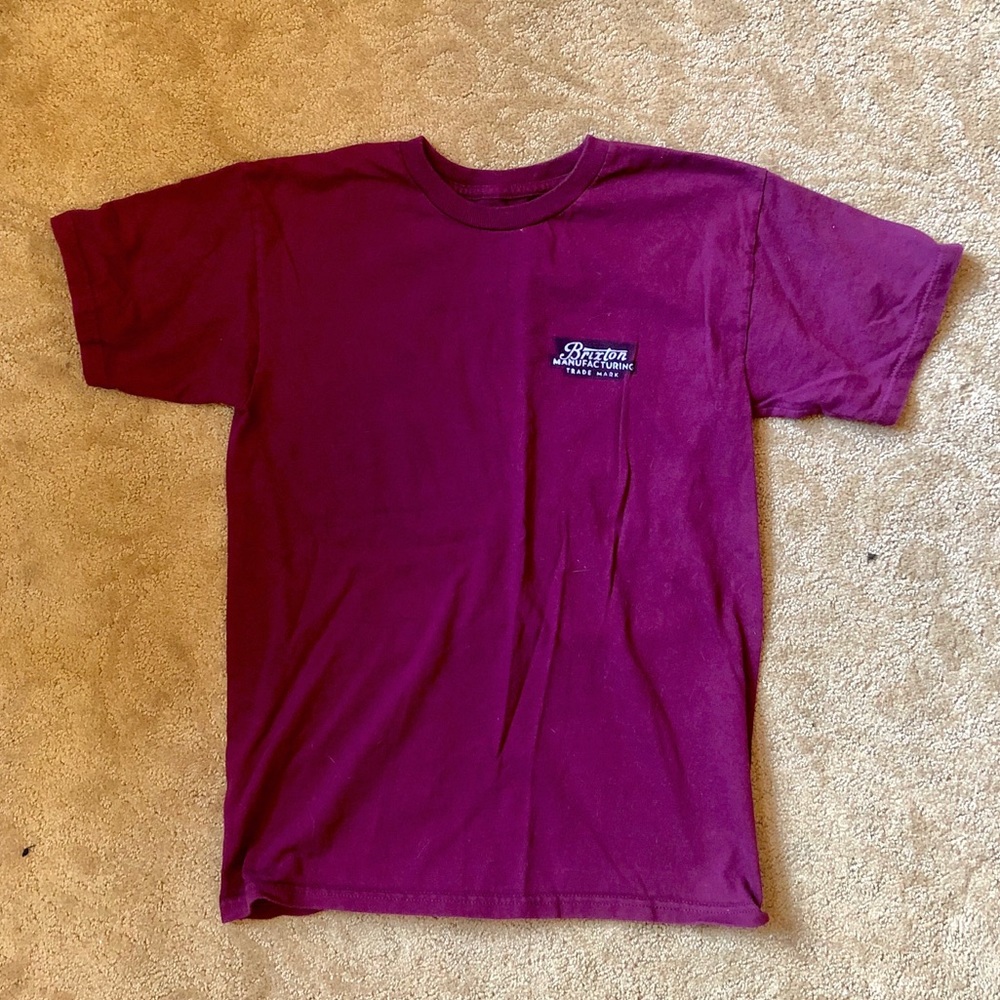 Brixton Mfg. Maroon T-Shirt (S)